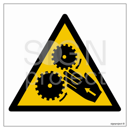 GE013 Caution rotating elements