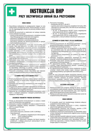 DD014 Health and safety instructions for disinfecting clothes for clinics