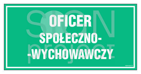 JE011 Oficer społeczno- wychowawczy