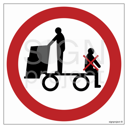 GB028 Prohibition of riding on transport equipment