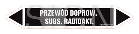 JF363 PRZEWÓD DOPROW. SUBS. RADIOAKT. - arkusz 5 naklejek