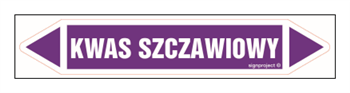 JF254 KWAS SZCZAWIOWY - arkusz 5 naklejek