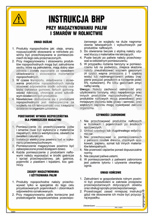 IAI04 Health and safety instructions for the storage of fuels and lubricants in agriculture