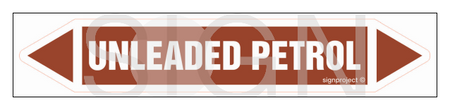 JF461 UNLEADED PETROL - sheet of 5 stickers