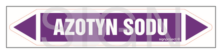 JF034 SODIUM NITRITE - sheet of 5 stickers