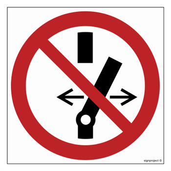 GA031 Nie przełączaj - arkusz 12 naklejek