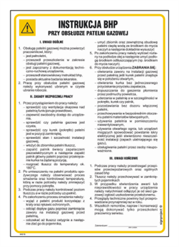 IAG15 Occupational health and safety instructions for the use of a gas pan