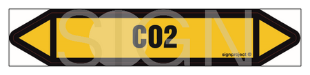 JF085 CO2 - sheet of 2 stickers