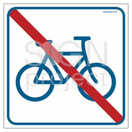 RA518 Prohibited for bicycles