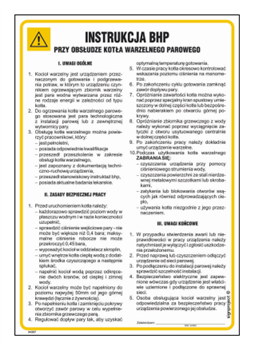 IAG07 Occupational health and safety instructions for the operation of a steam boiler