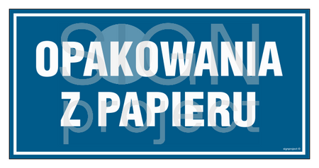 PA538 Opakowania z papieru - arkusz 6 naklejek