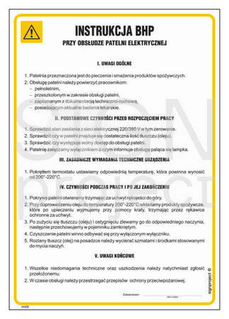 IAG02 Health and safety instructions when using an electric frying pan