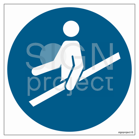 GJ012 Order to use the handrail - sheet of 9 stickers