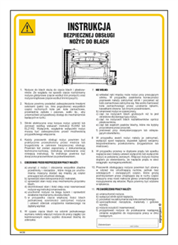 IAC02 Instrukcja bezpiecznej obsługi nożyc mechanicznych do blach
