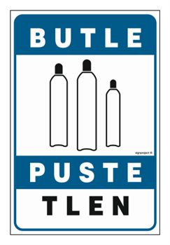 JD046 Butle puste tlen - arkusz 9 naklejek