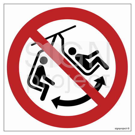 GA038 No rocking chair - sheet of 12 stickers
