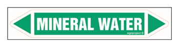 JF273 MINERAL WATER - sheet of 5 stickers