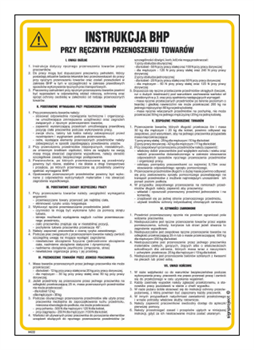 IAE22 Instrukcja BHP przy ręcznym przenoszeniu towarów