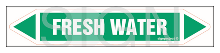 JF173 Fresh water - sheet of 5 stickers