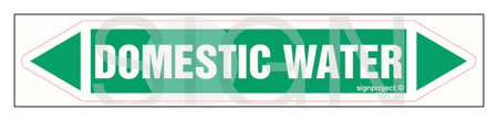 JF128 Domestic water - sheet of 2 stickers