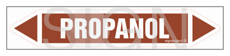 JF357 PROPANOL EN: PROPANOL - sheet of 5 stickers
