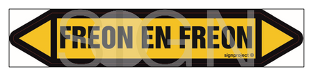 JF167 FREON EN FREON - sheet of 5 stickers