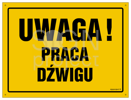 OA067 Uwaga! Praca dźwigu