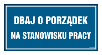 PA508 Dbaj o porządek na stanowisku pracy - arkusz 6 naklejek