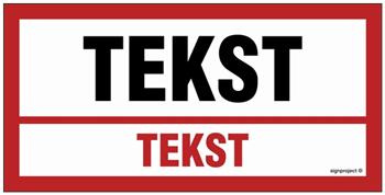 Znak na zamówienie Wzór B-027