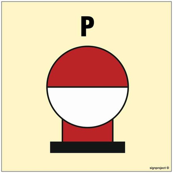 FE086 Fixed Powder fire extinguishing bottle in protected area