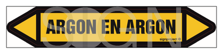 JF031 ARGON EN ARGON - sheet of 2 stickers