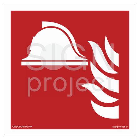 BF004 Set of fire fighting equipment - sheet of 12 stickers