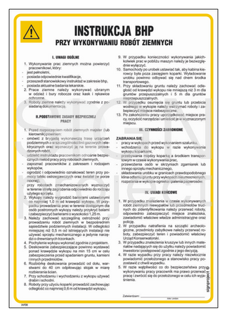 IAF08 Health and safety instructions for earthworks