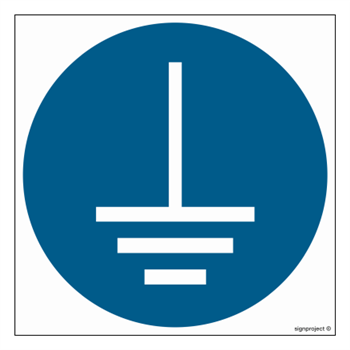 GJ005 Nakaz podłączenia uziemienia - arkusz 9 naklejek