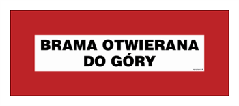 BC125 Brama otwierana do góry