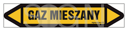 JF184 GAZ MIESZANY - arkusz 5 naklejek