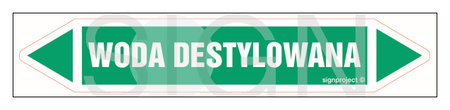 JF480 WODA DESTYLOWANA - arkusz 5 naklejek