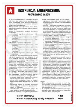 DB033 Instrukcja zabezpieczenia przeciwpożarowego lasów