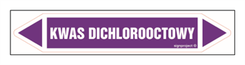 JF244 DICHLOROACETIC ACID - sheet of 4 stickers