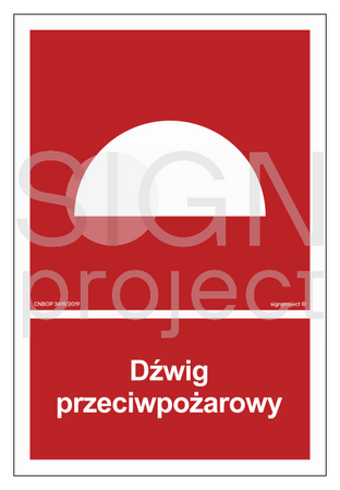 BB009 Dźwig przeciwpożarowy