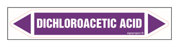 JF116 Dichloroacetic acid - arkusz 5 naklejek