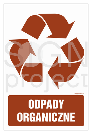 OD113 Waste container label Organic waste