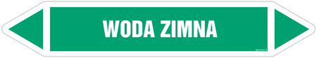 JF525 WODA ZIMNA - arkusz 5 naklejek