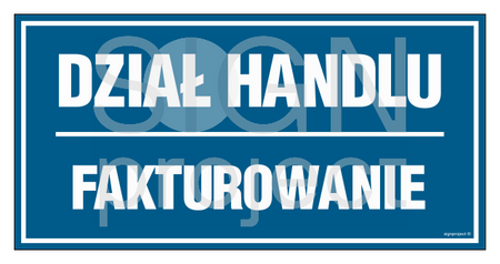 PA510 Dział handlu Fakturowanie - arkusz 6 naklejek