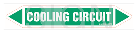 JF099 Cooling circuit - sheet of 5 stickers