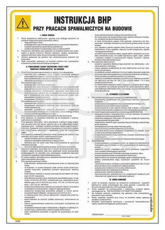 IAF26 Health and safety instructions for welding works on the construction site