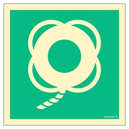 FB017 Lifebuoy with line w/o text