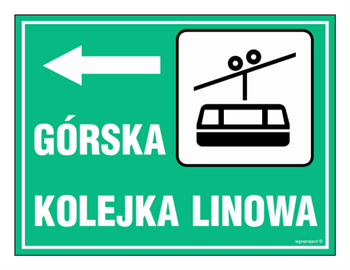 OC009 Kierunek do górskiej kolejki linowej
