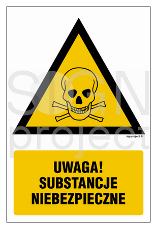 JA017 Caution Hazardous Substances
