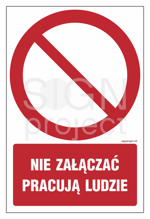 GC043 Nie załączać pracują ludzie